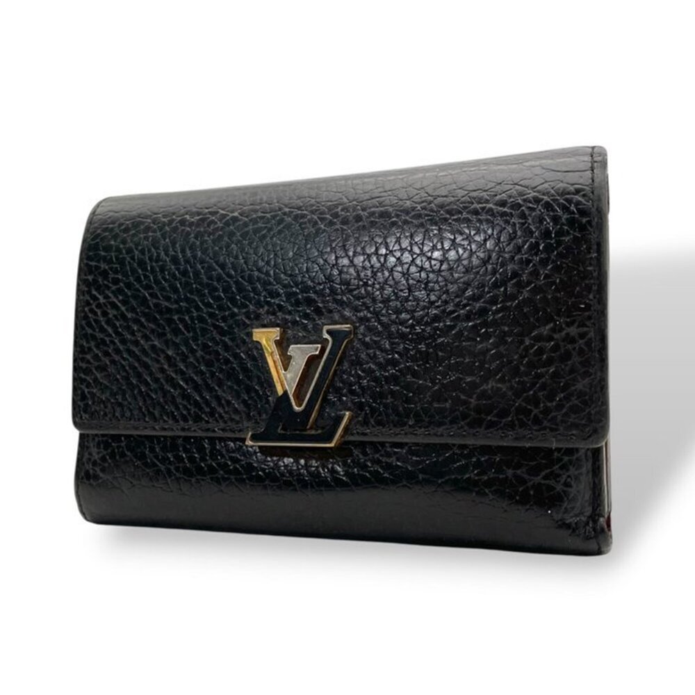 LOUIS VUITTON Portefeuille Capucines Compact M62157 Tri-fold Wallet, Taurillo...
